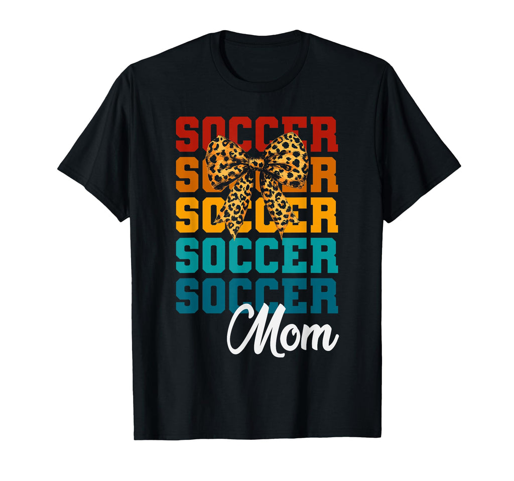 Coquette Bow Soccer Mom Soccer Lovers T-Shirt - Novelty Apparel Men Women - T-Shirt, Sweatshirt, Hoodie