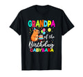 Grandpa Birthday Capybara Bday Party T-Shirt - Custom Art Print Men Women - T-Shirt, Sweatshirt, Hoodie