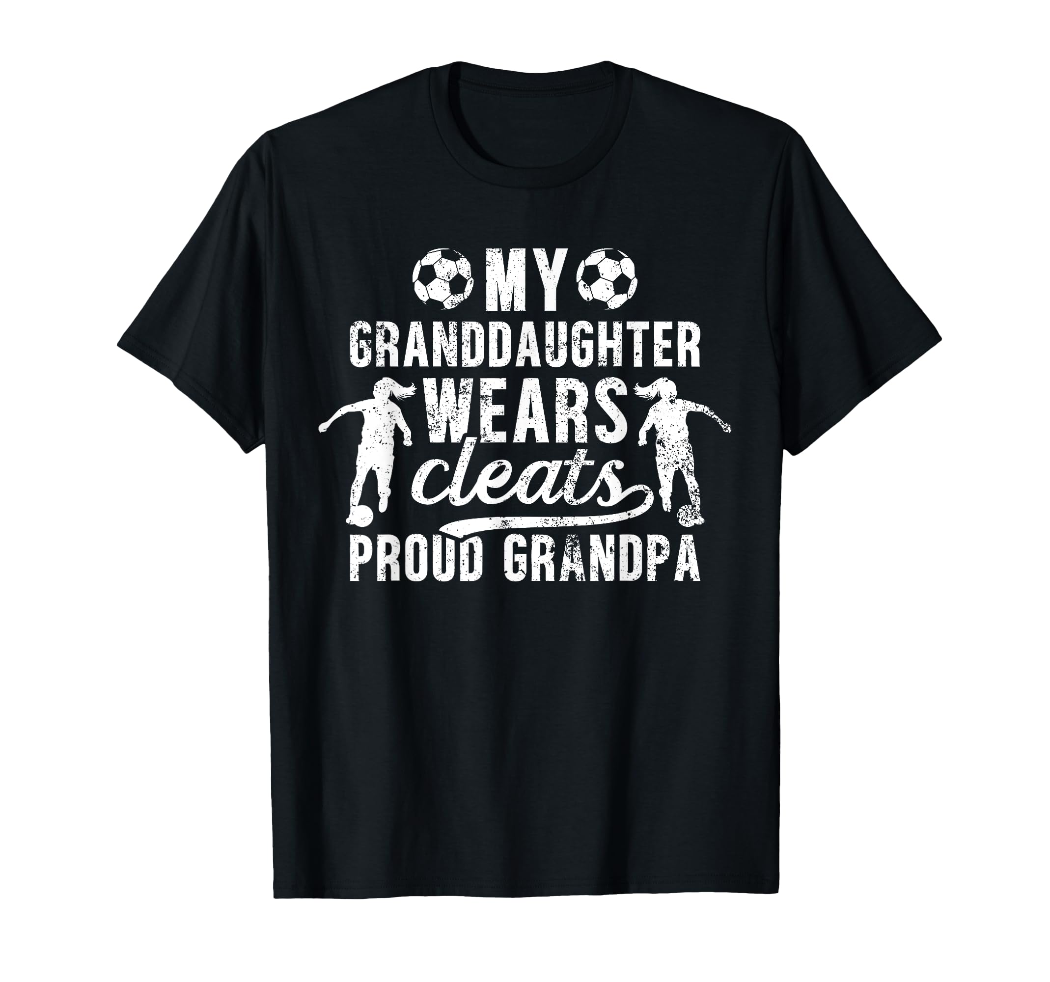 Proud Grandpa Soccer Player Grandfather T-Shirt - Minimalist Print Unisex - T-Shirt, Sweatshirt, Hoodie