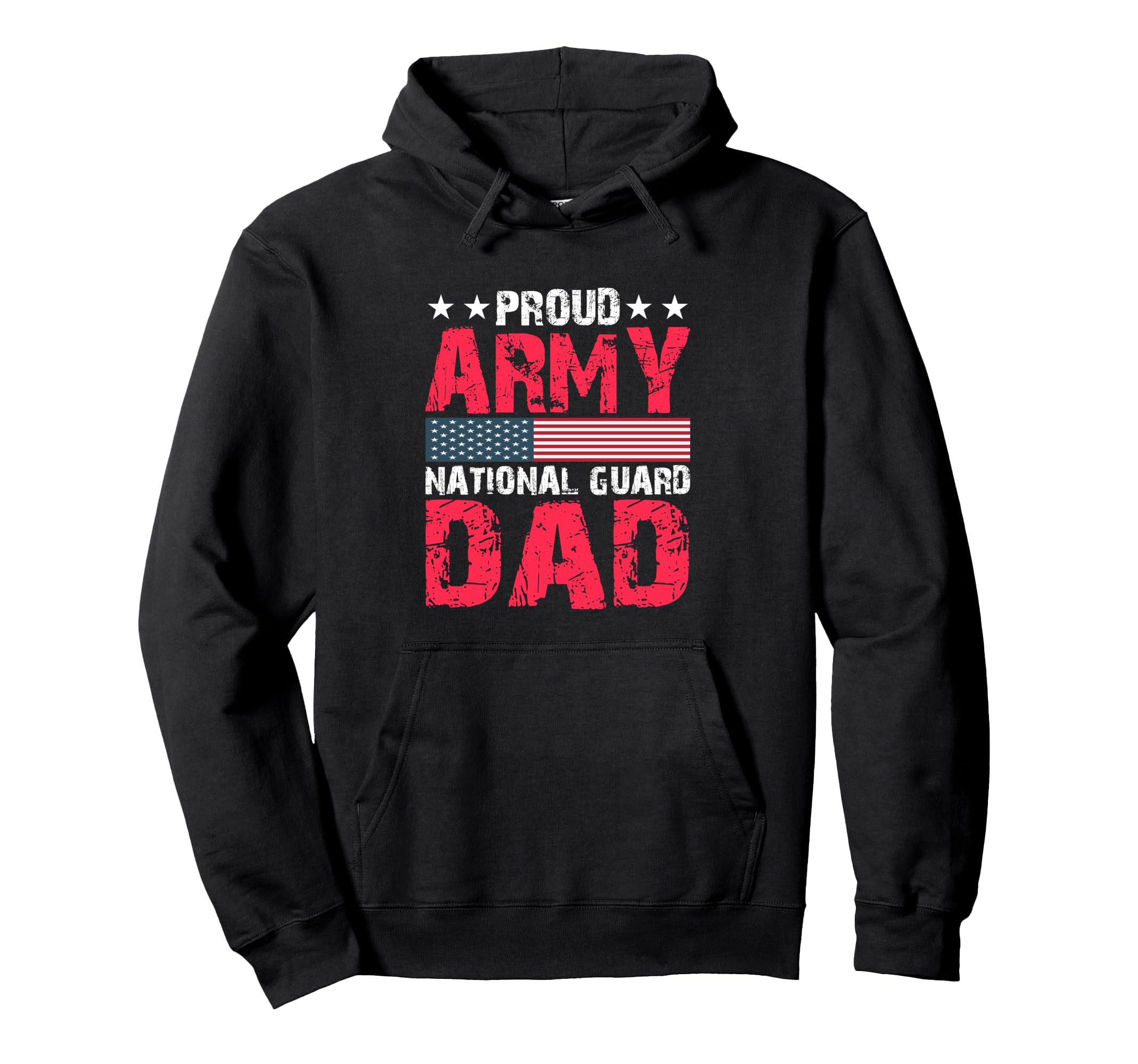 Proud Army National Guard Dad Military Hoodie - Graphic Print Men Women - T-Shirt, Sweatshirt, Hoodie