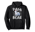 Funny Papa Bear Santa Hat Lights Hoodie - Novelty Apparel for Adults - T-Shirt, Sweatshirt, Hoodie
