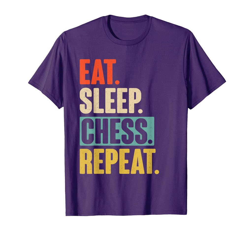 Eat Sleep Chess Repeat Funny T-Shirt - Casual Everyday Wear for Adults - T-Shirt, Sweatshirt, Hoodie