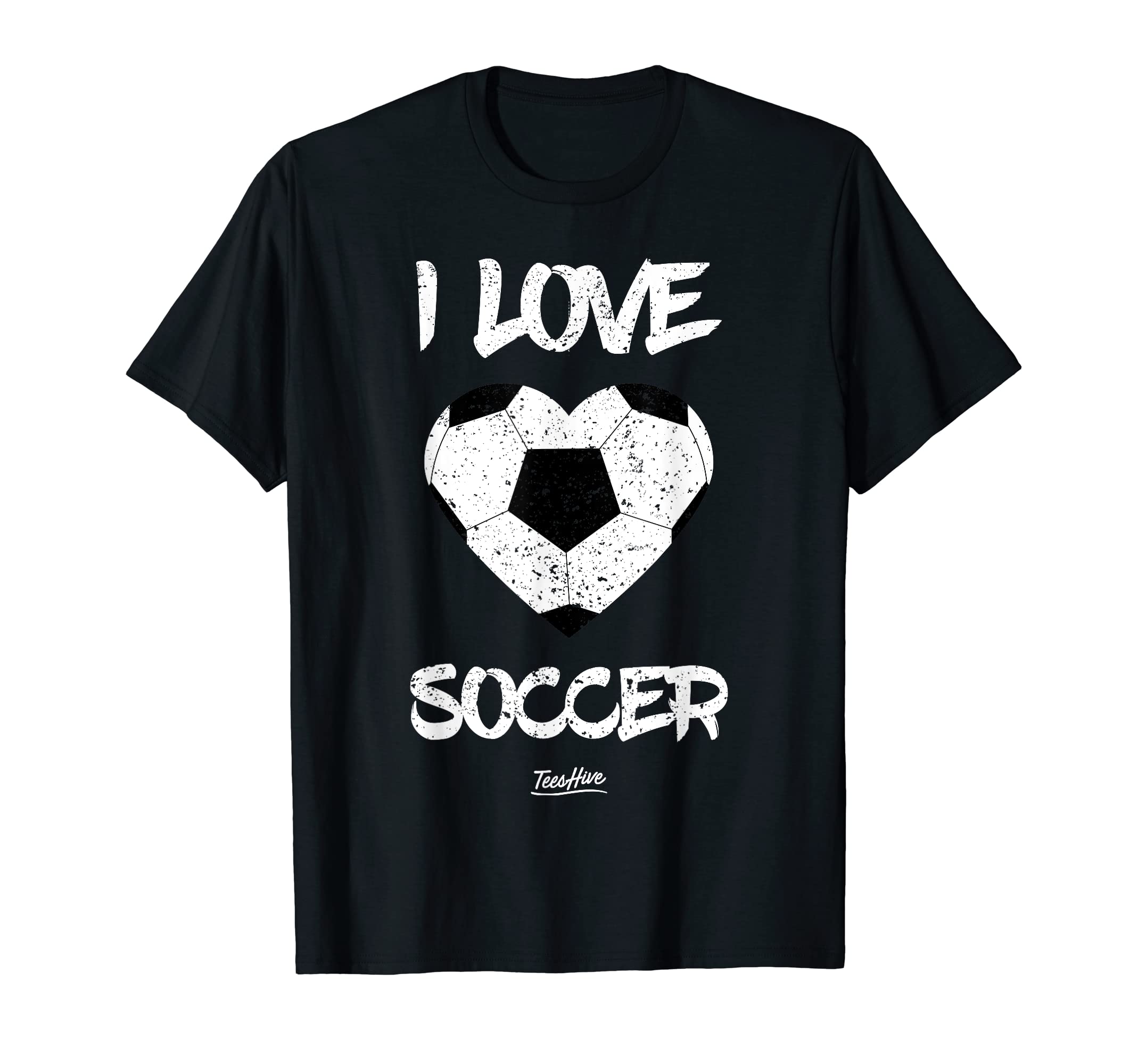 I Love Soccer I Heart Soccer T-Shirt - Fun Novelty Design for Adults - T-Shirt, Sweatshirt, Hoodie