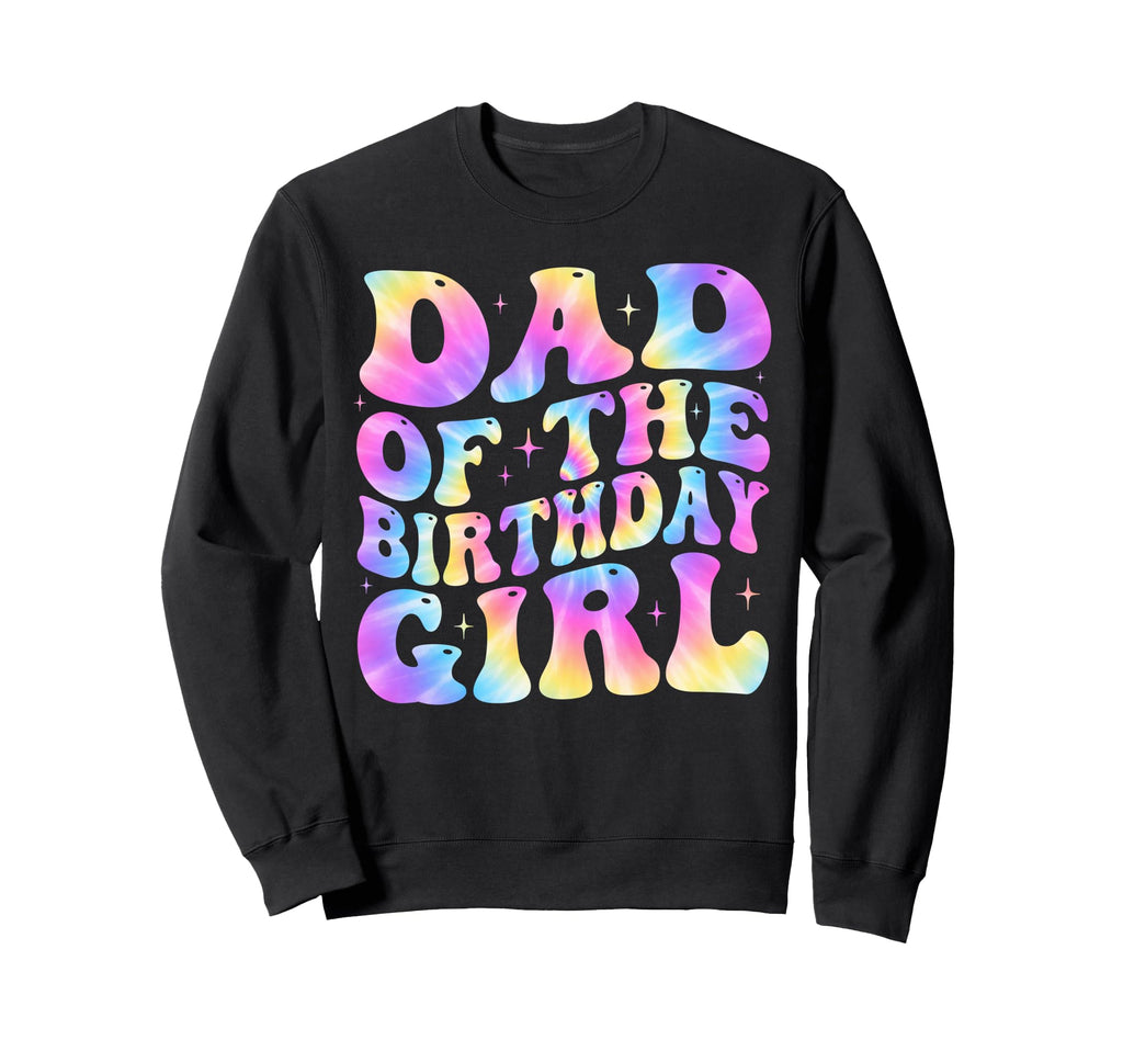 Dad Birthday Party Groovy Family Sweatshirt - Custom Art Print Unisex - T-Shirt, Sweatshirt, Hoodie
