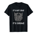 Its Not Gray Its Chrome Funny Beard T-Shirt - Graphic Print Men Women - T-Shirt, Sweatshirt, Hoodie