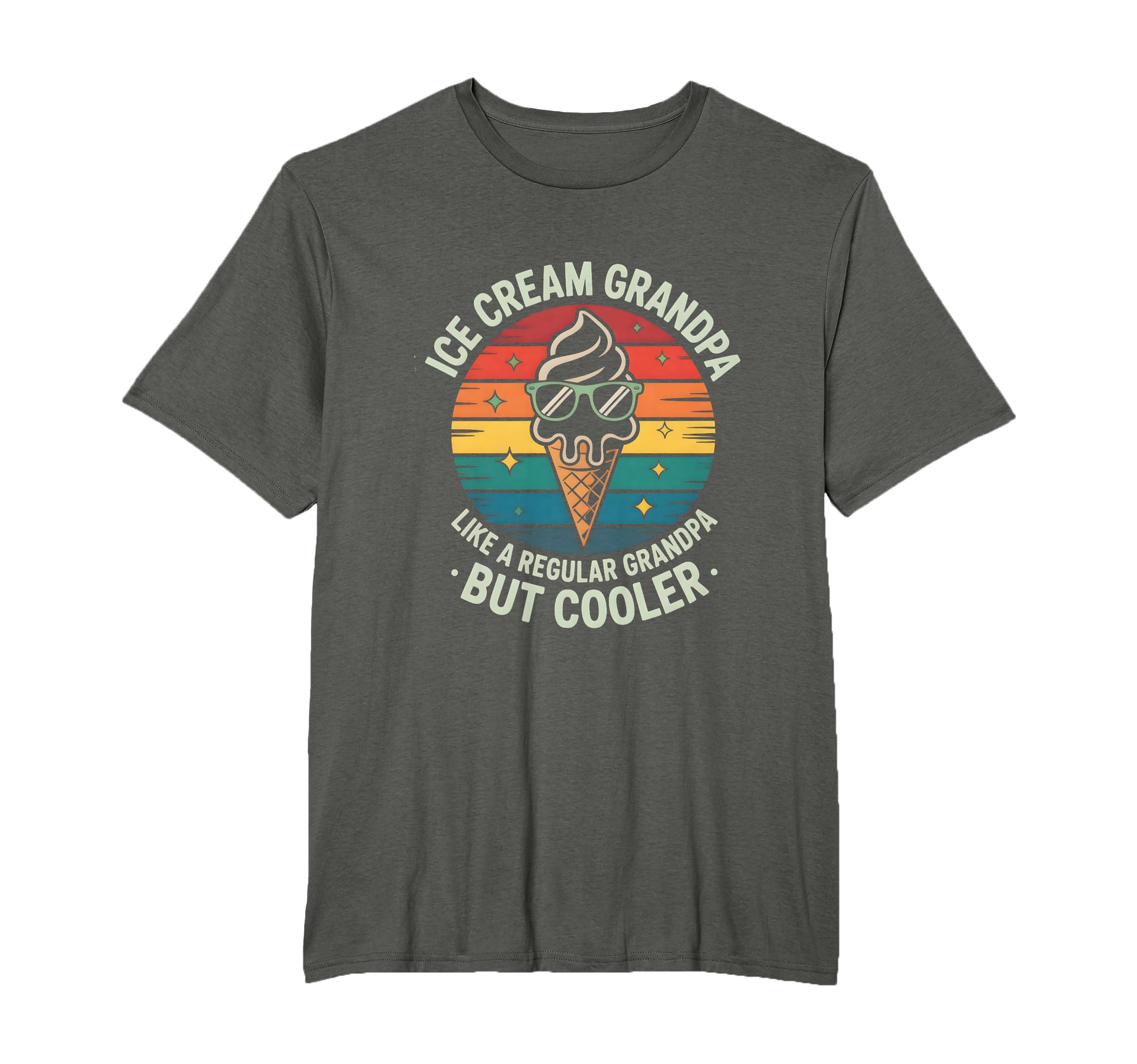 Ice Cream Grandpa Summer Family T-Shirt - Trendy Graphic for Adults - T-Shirt, Sweatshirt, Hoodie