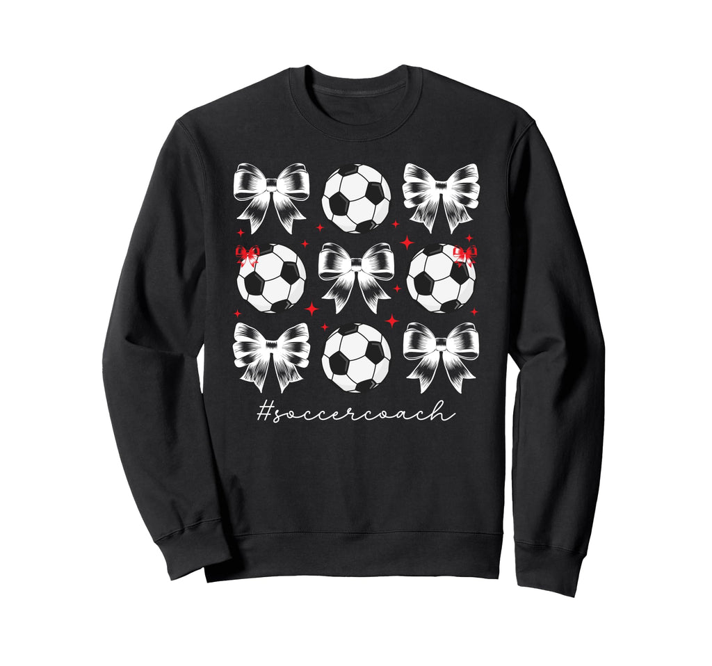 Soccer Coach Coquette Soccer Coaching Sweatshirt - Trendy Graphic Unisex - T-Shirt, Sweatshirt, Hoodie