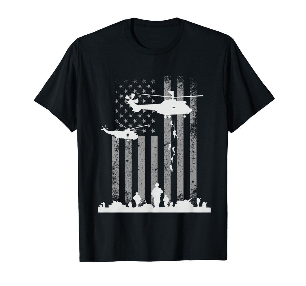 Usa Flag Tees Memorial Day Military T-Shirt - Custom Art Print Unisex - T-Shirt, Sweatshirt, Hoodie