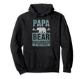 Papa Bear Gentle Power Dad Grandpa Hoodie - Novelty Apparel Men Women - T-Shirt, Sweatshirt, Hoodie