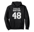 Number 48 Custom Proud Soccer Futbol Hoodie - Custom Art Print Unisex - T-Shirt, Sweatshirt, Hoodie
