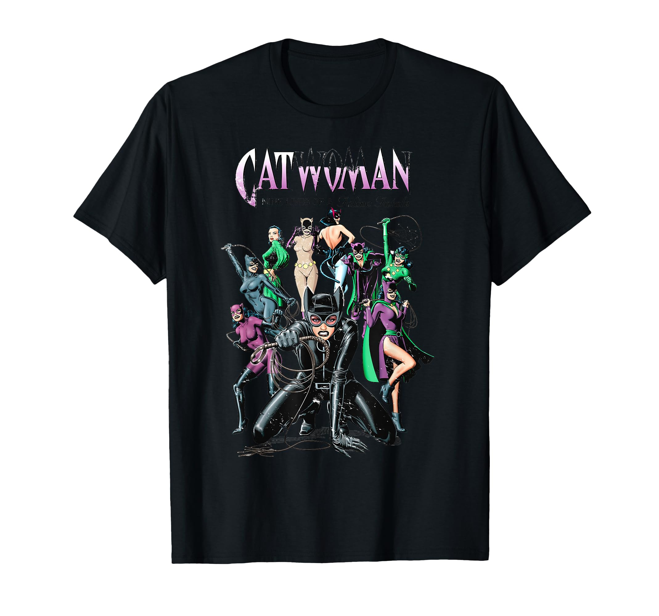 Dc Catwoman Cover Nine Lives T-Shirt - Aesthetic Graphic Men Women - T-Shirt, Sweatshirt, Hoodie