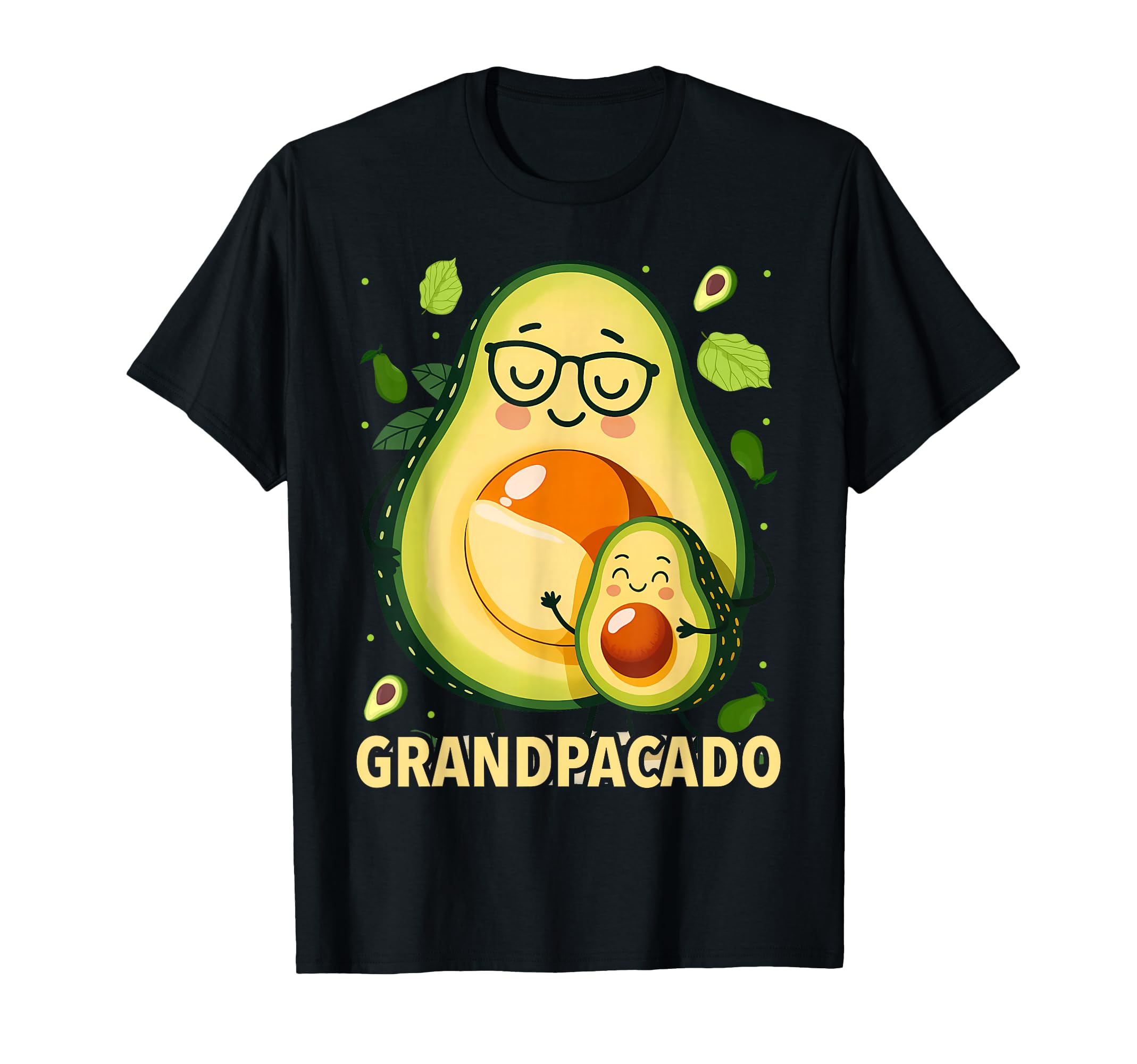 Grandpacado Avocado Grandpa Pun T-Shirt - Custom Art Print Unisex - T-Shirt, Sweatshirt, Hoodie