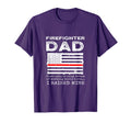 Proud Firefighter Dad Fireman T-Shirt - Novelty Apparel for Adults - T-Shirt, Sweatshirt, Hoodie