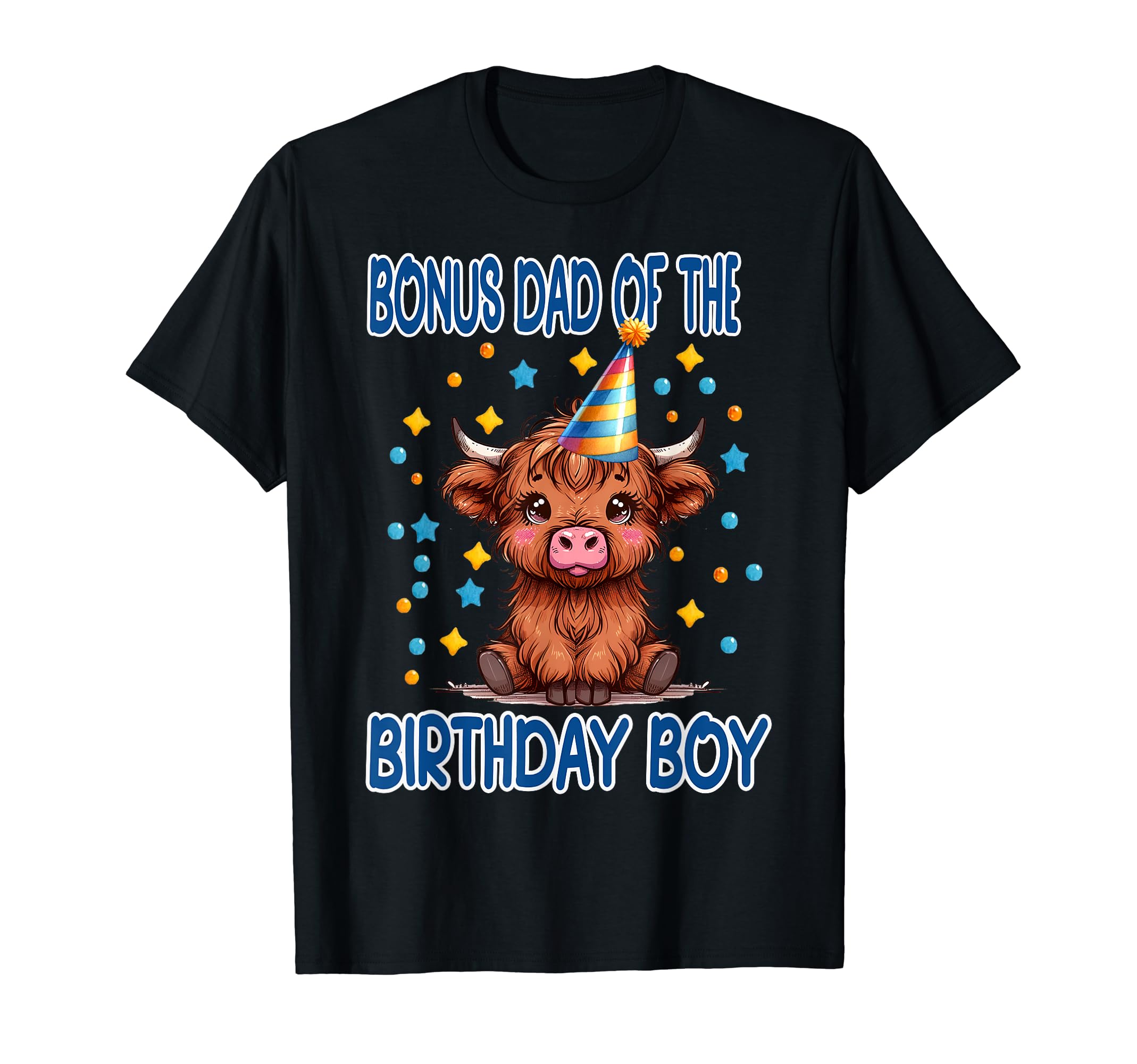 Cow Birthday Fluffy Cow Hat Party Bonus T-Shirt - Custom Art Print Unisex - T-Shirt, Sweatshirt, Hoodie