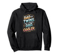 Dad Twins Like Normal Dad But Cooler Hoodie - Graphic Print Men Women - T-Shirt, Sweatshirt, Hoodie