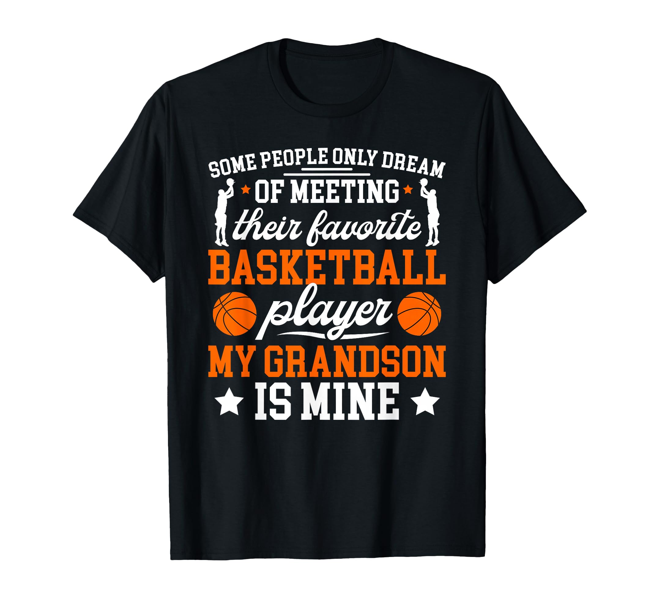 My Grandson Basketball Grandma T-Shirt - Fun Novelty Design for Adults - T-Shirt, Sweatshirt, Hoodie