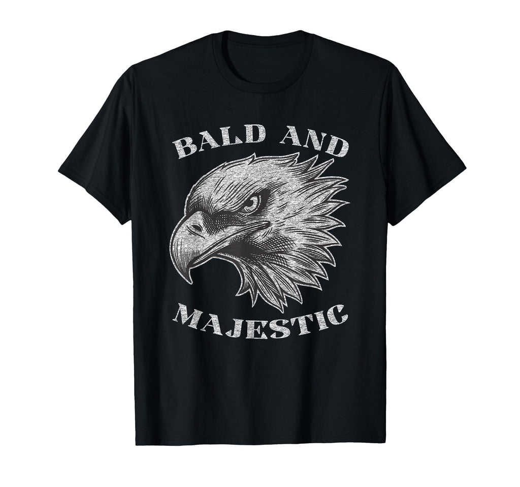 Funny Bald Guy Majestic Balding Gag T-Shirt - Minimalist Print for Adults - T-Shirt, Sweatshirt, Hoodie