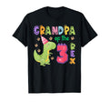 Grandpa Three Rex Birthday Dinosaur T-Shirt - Aesthetic Graphic Men Women - T-Shirt, Sweatshirt, Hoodie