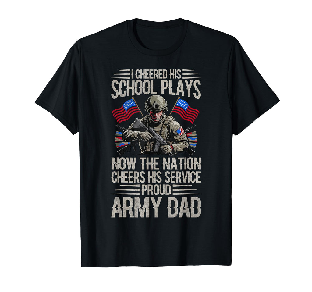 Proud Military Dad American Usa Flag T-Shirt - Trendy Graphic Men Women - T-Shirt, Sweatshirt, Hoodie