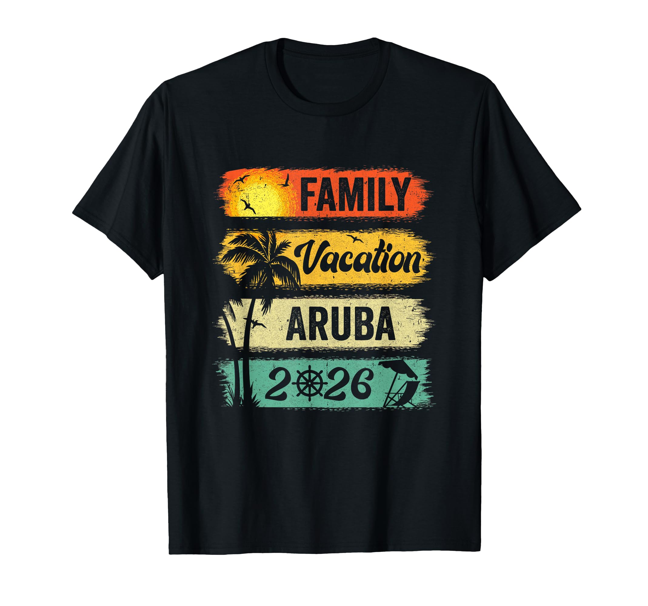 Family Aruba Vacation 2026 Funny T-Shirt - Fun Novelty Design for Adults - T-Shirt, Sweatshirt, Hoodie