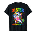 Sister Birthday Princess Dab Unicorn T-Shirt - Minimalist Print Unisex - T-Shirt, Sweatshirt, Hoodie