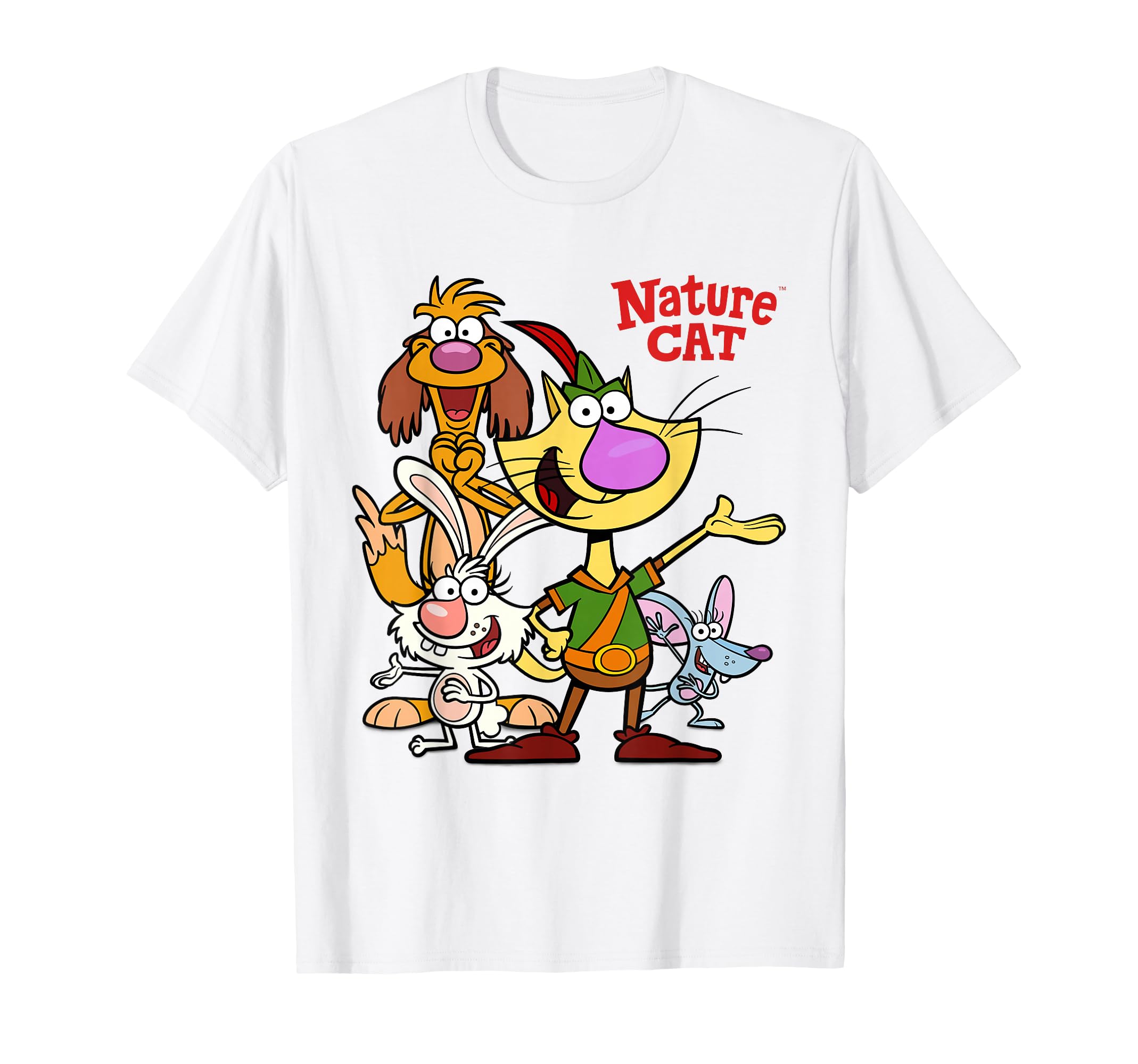 Nature Cat And Friends T-Shirt - Unique Graphic Men Women - T-Shirt, Sweatshirt, Hoodie