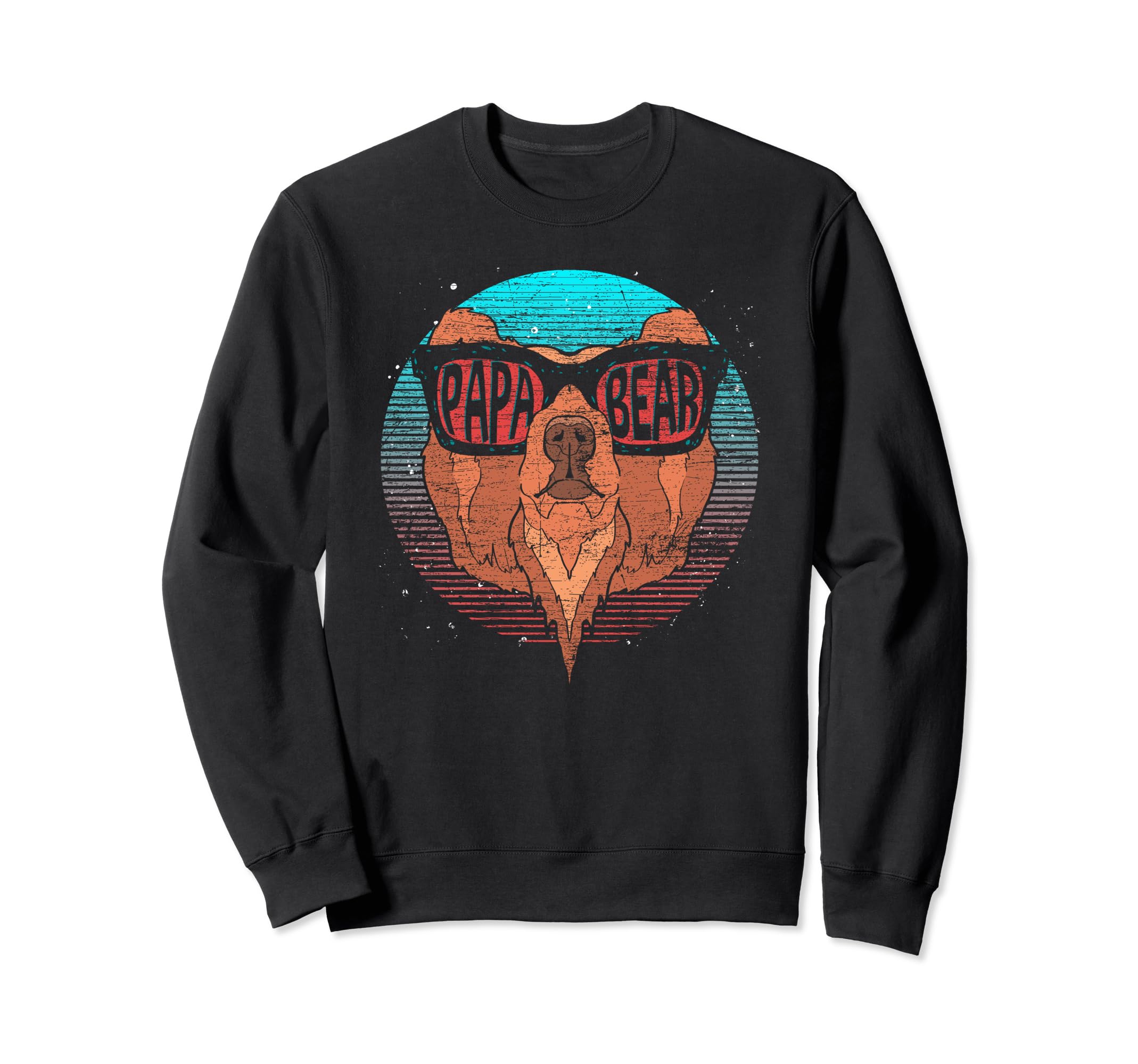 Sunglasses Animal Dad Bear Family Sweatshirt - Trendy Graphic for Adults - T-Shirt, Sweatshirt, Hoodie