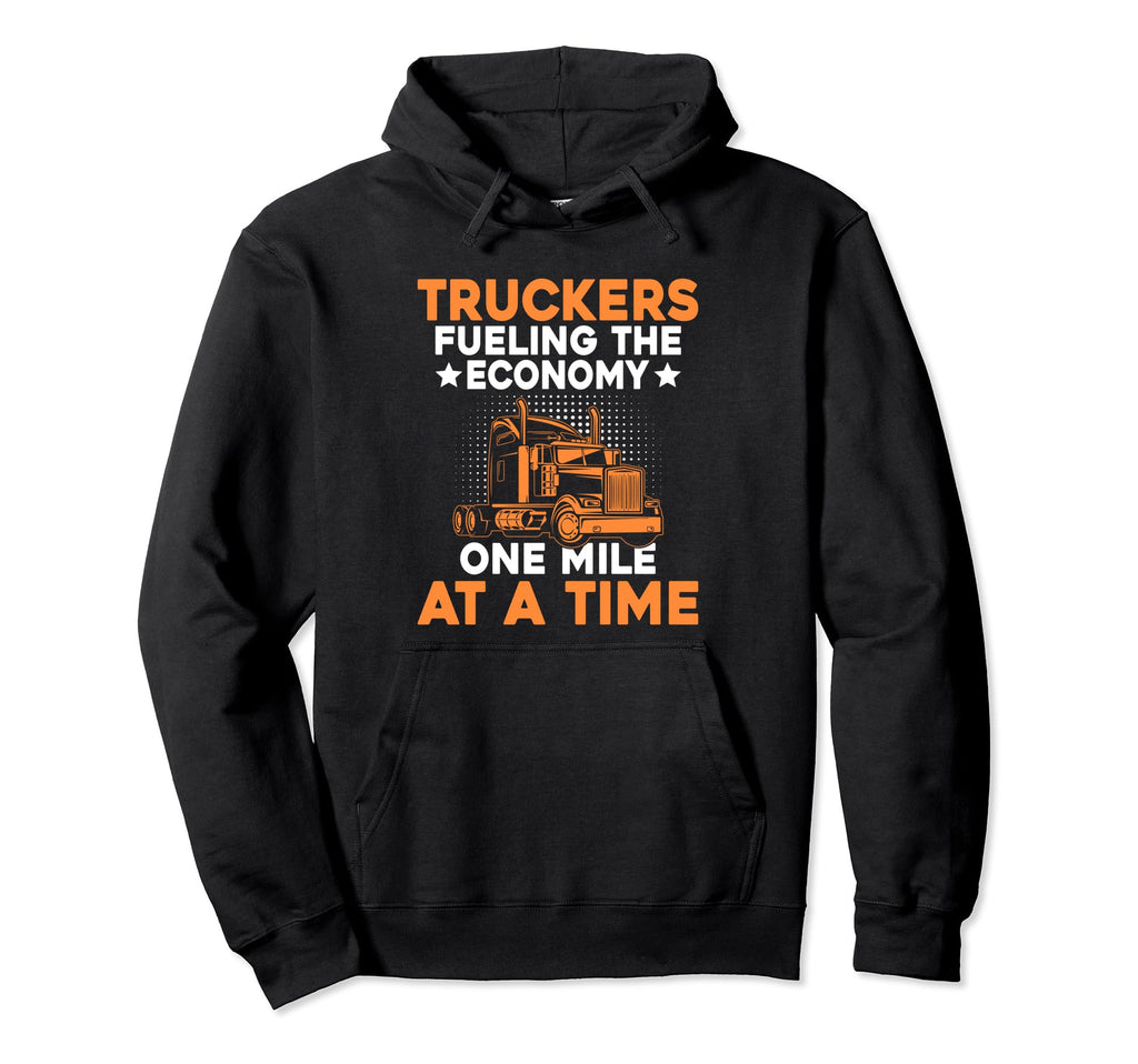 Trucker Driving Dad Trucker Father Hoodie - Streetwear Style for Adults - T-Shirt, Sweatshirt, Hoodie