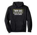 Twin Dad Because One Wasnt Chaotic Hoodie - Novelty Apparel for Adults - T-Shirt, Sweatshirt, Hoodie