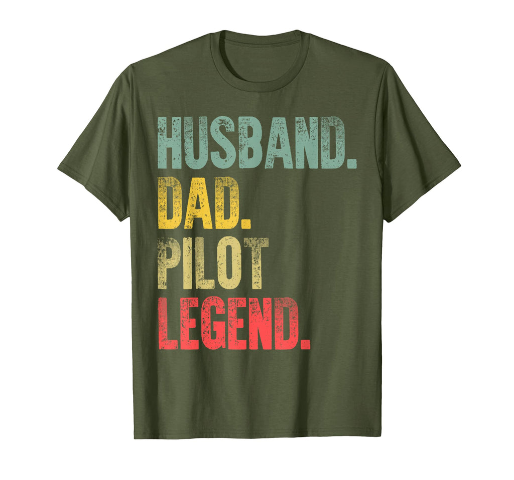 Funny Husband Dad Pilot Legend T-Shirt - Trendy Graphic for Adults - T-Shirt, Sweatshirt, Hoodie