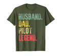 Funny Husband Dad Pilot Legend T-Shirt - Trendy Graphic for Adults - T-Shirt, Sweatshirt, Hoodie