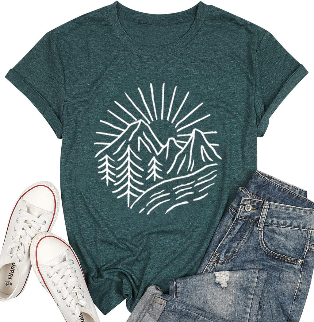 Hiking Mountain Tank Tops for Women Funny Pine Tree - Adult & Kids T-Shirts, Sweatshirts & Hoodies apparel design preview 1