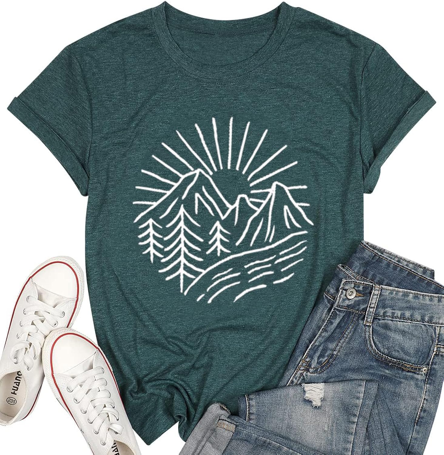 Hiking Mountain Tank Tops for Women Funny Pine Tree - Adult & Kids T-Shirts, Sweatshirts & Hoodies apparel design preview 1