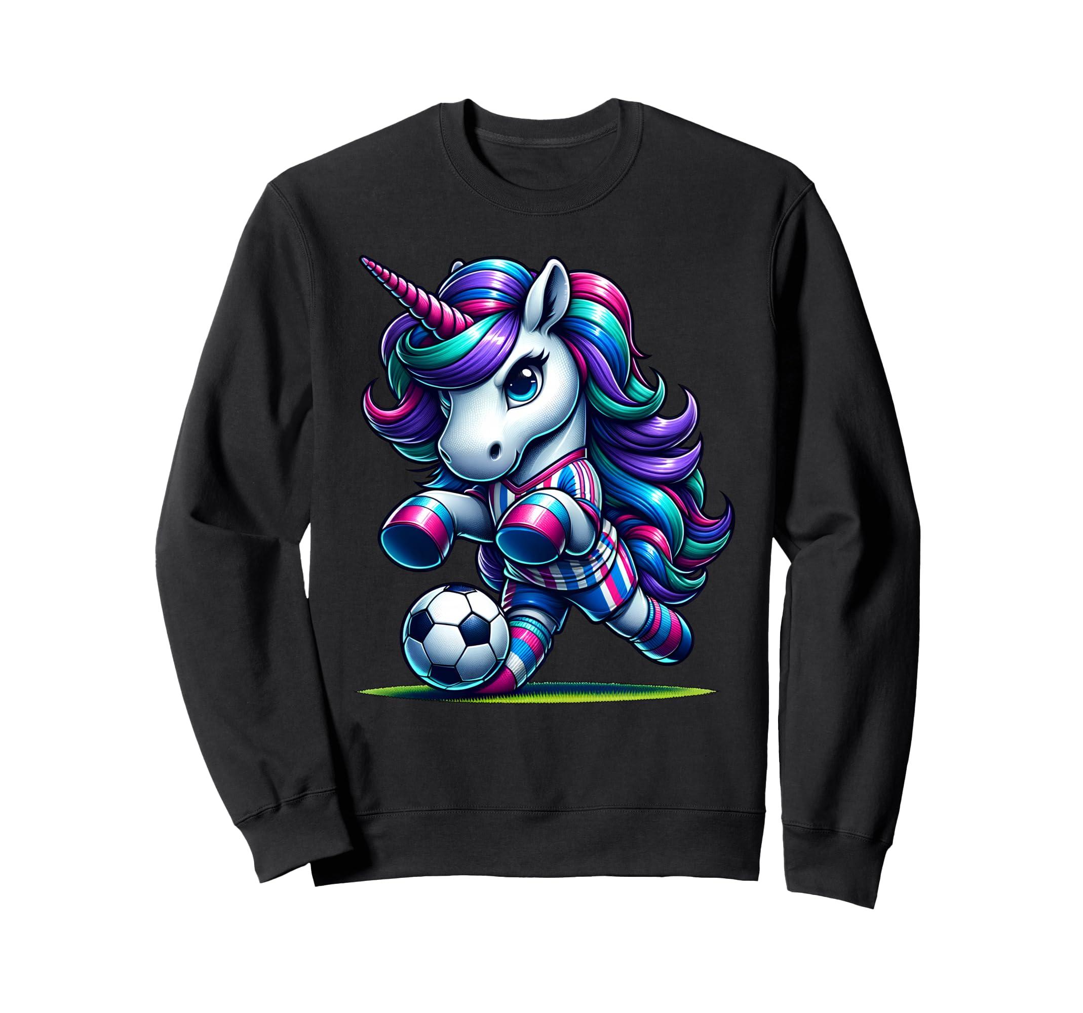 Soccer Unicorns Mom Aunt Sister Sweatshirt - Minimalist Print Unisex - T-Shirt, Sweatshirt, Hoodie