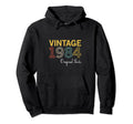 Year 1984 Gift Birthday Mom Dad Hoodie - Novelty Apparel for Adults - T-Shirt, Sweatshirt, Hoodie