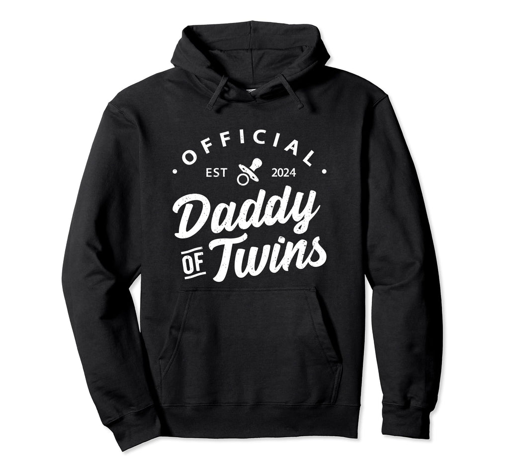 Daddy Twins 2024 New Dad To Be Expecting Hoodie - Custom Art Print Unisex - T-Shirt, Sweatshirt, Hoodie