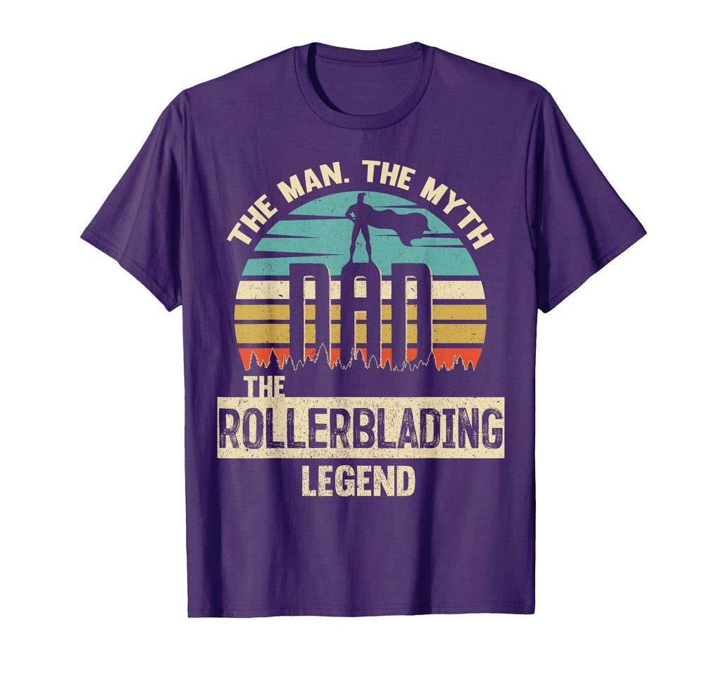 Myth Legend Dad Rollerblading T-Shirt - Custom Art Print for Adults - T-Shirt, Sweatshirt, Hoodie