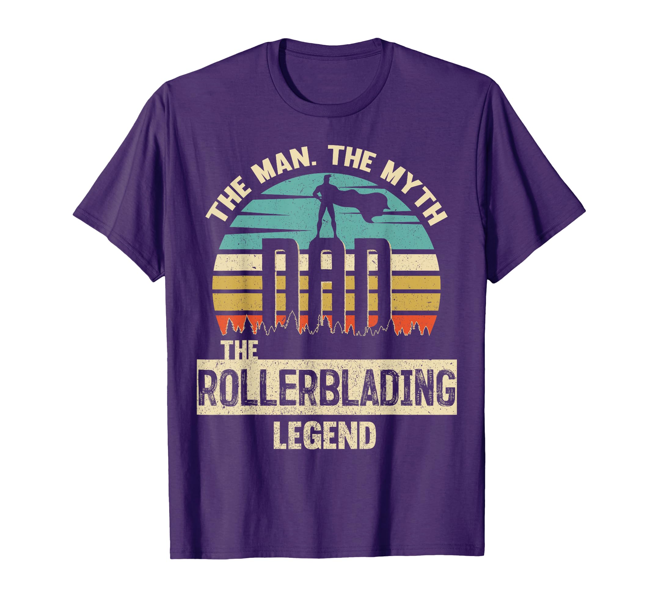 Myth Legend Dad Rollerblading T-Shirt - Custom Art Print for Adults - T-Shirt, Sweatshirt, Hoodie
