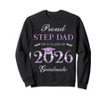 Proud Step Dad Class 2026 Graduate Sweatshirt - Novelty Apparel Men Women - T-Shirt, Sweatshirt, Hoodie