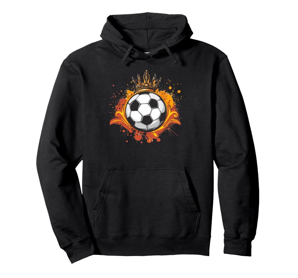 Awesome Soccer Ball Fit King Costume Hoodie - Graphic Print Men Women - T-Shirt, Sweatshirt, Hoodie