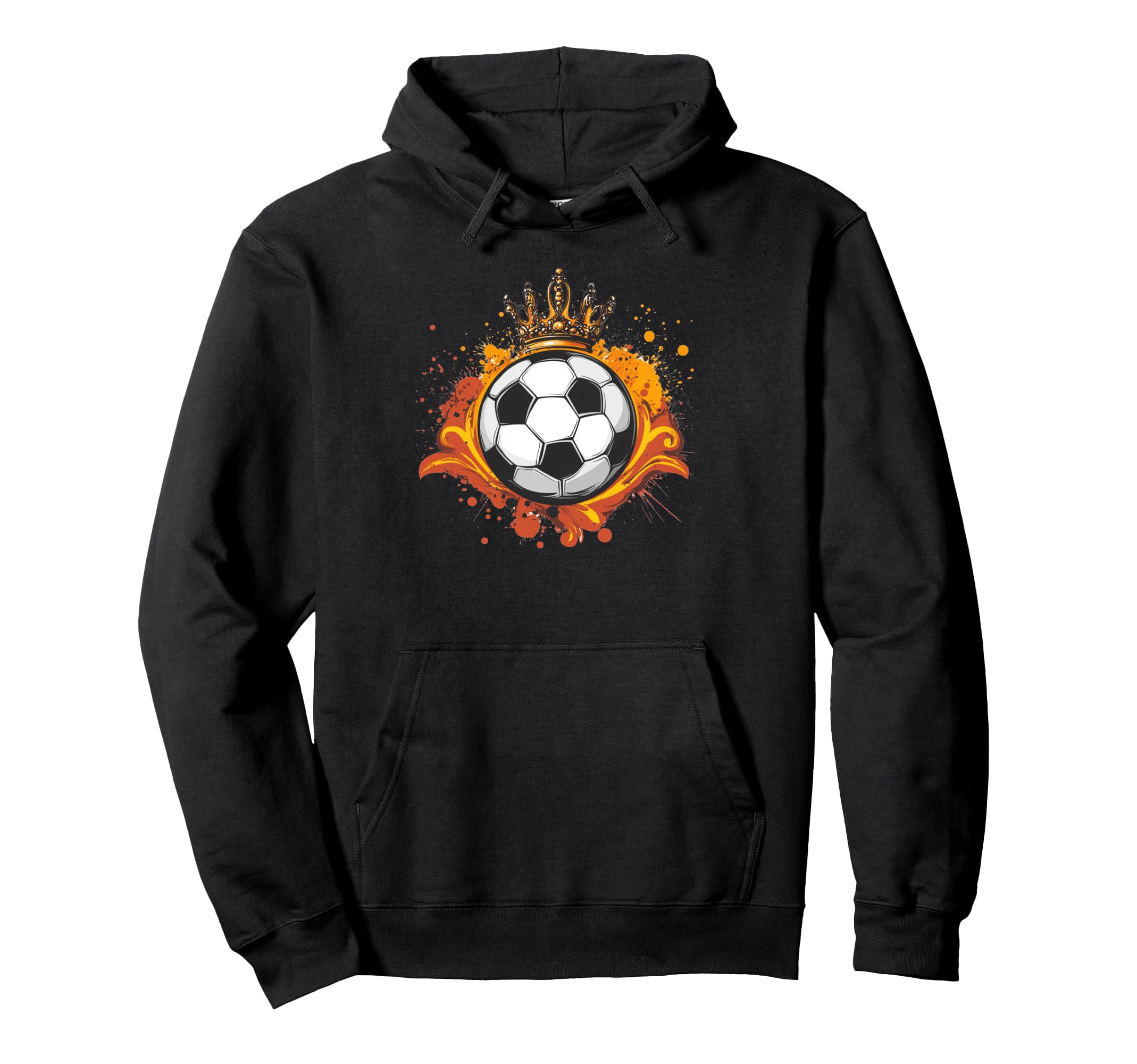 Awesome Soccer Ball Fit King Costume Hoodie - Graphic Print Men Women - T-Shirt, Sweatshirt, Hoodie