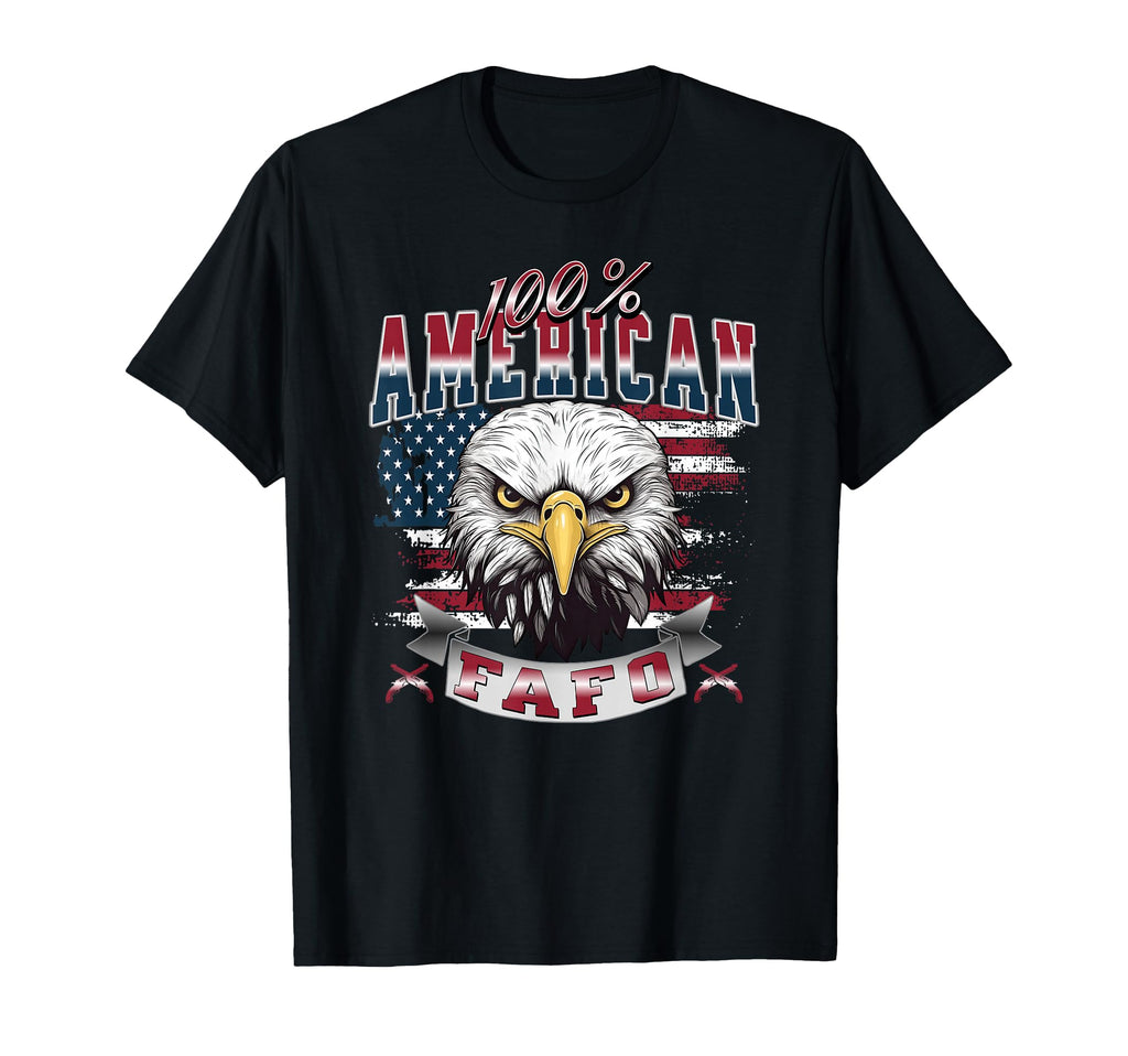 100 American Patriot Usa Eagle Fight T-Shirt - Minimalist Print Men Women - T-Shirt, Sweatshirt, Hoodie