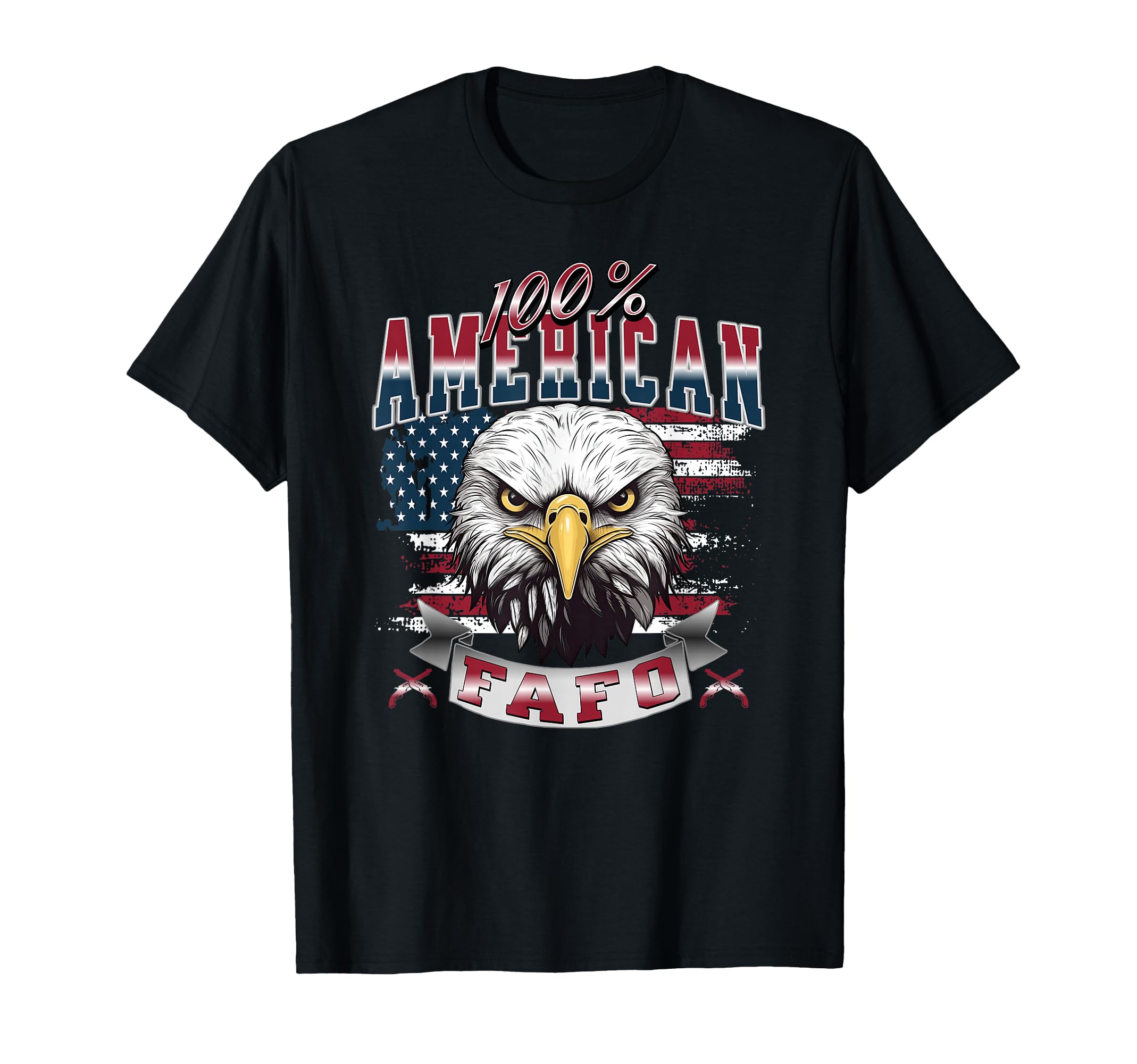 100 American Patriot Usa Eagle Fight T-Shirt - Minimalist Print Men Women - T-Shirt, Sweatshirt, Hoodie