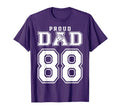 Number 88 Custom Proud Basketball Dad T-Shirt - Streetwear Style Men Women - T-Shirt, Sweatshirt, Hoodie