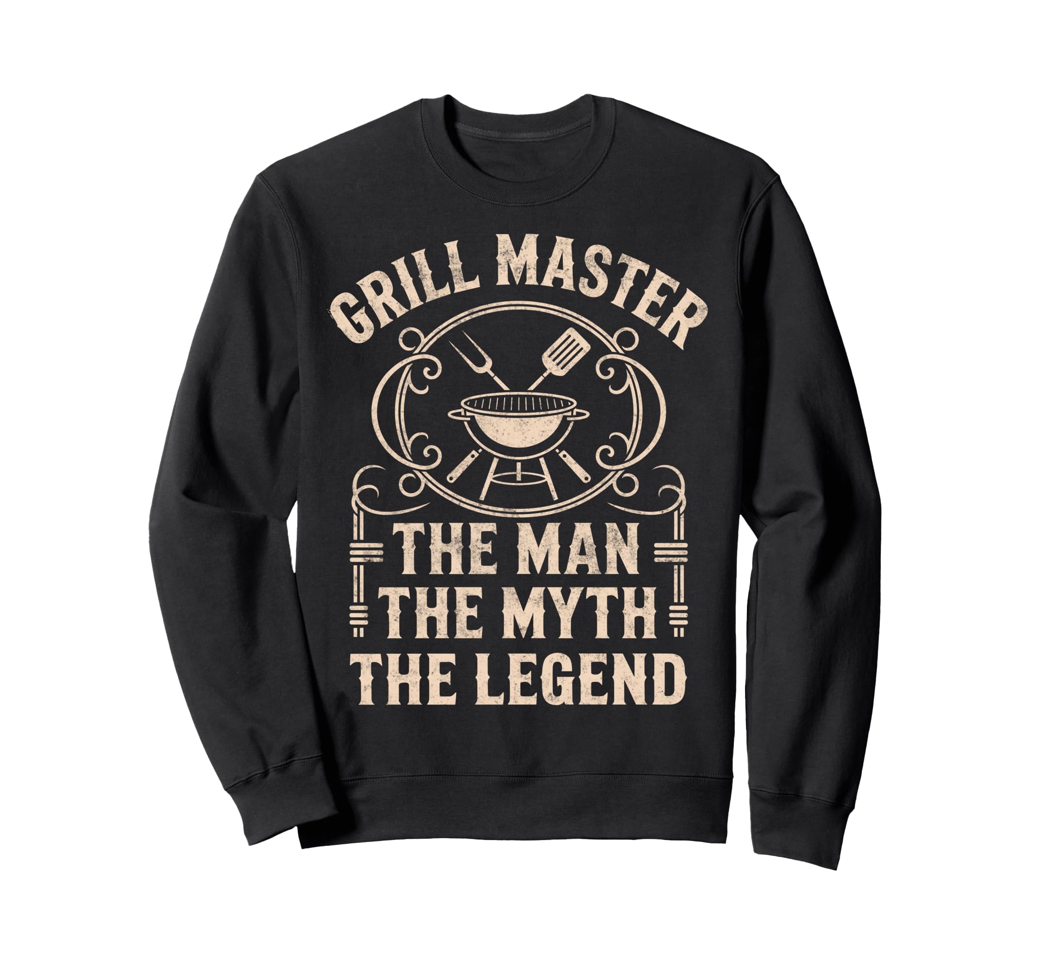 Funny Bbq Dad Grill Master Myth Sweatshirt - Aesthetic Graphic for Adults - T-Shirt, Sweatshirt, Hoodie