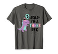 3Rd Birthday Dinosaur T Rex Matching T-Shirt - Unique Graphic Unisex - T-Shirt, Sweatshirt, Hoodie