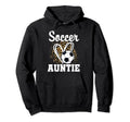 Soccer Auntie Leopard Heart Matching Hoodie - Trendy Graphic Men Women - T-Shirt, Sweatshirt, Hoodie