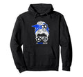 Soccer Sister Messy Bun Hair Soccer Hoodie - Aesthetic Graphic Men Women - T-Shirt, Sweatshirt, Hoodie