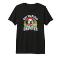 Funny Best Dad Ever Dalmatian Lover Tri T-Shirt - Minimalist Print Unisex - T-Shirt, Sweatshirt, Hoodie