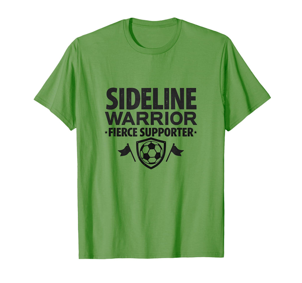 Sideline Warrior Soccer Mom Support T-Shirt - Aesthetic Graphic Unisex - T-Shirt, Sweatshirt, Hoodie
